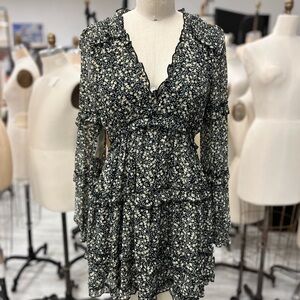 Black and yellow floral dress brand new